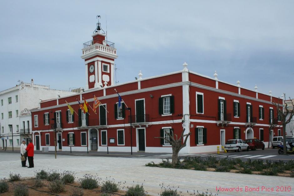 The Georgian town hall on Placa de S'Esplanada